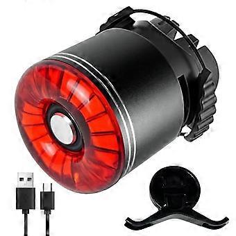 Fiets Achterlicht 6 Standen Fiets Achterlicht USB Oplaadbaar Aluminium MTB Racefiets Zadel Zadel Zadel LED Waarschuwing Fietslamp