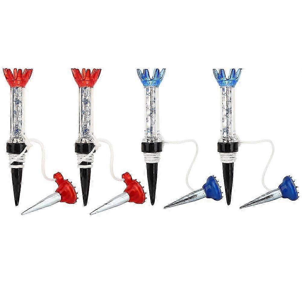 Golf Tee with String, 4 Pieces Spring Golf Practice Tees Magnetic Support