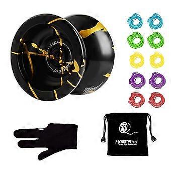 N11 Alloy Aluminum Professional Yoyo Unresponsive Yoyo Ball With Bag, Glove And 10 Strings