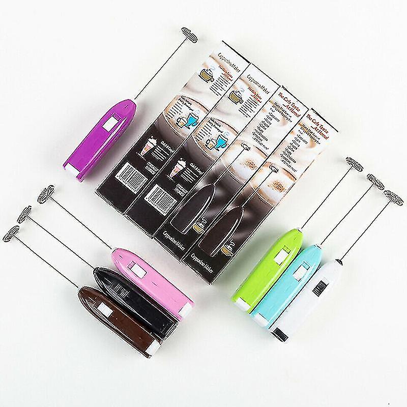 Coffee Latte Milk Handheld Frother Whisk Frothy Blend Whisker Mixer Eggbeater, Random Colour
