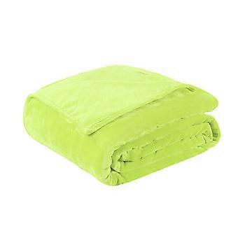 Pet Blanket Flannel for Warming Use 2Pcs Cozy Towel Green