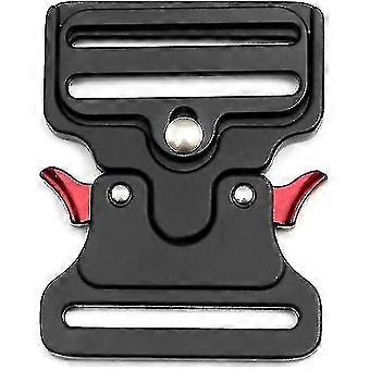 Metal Shaped Tactical Buckle For Dog Collar, Bags, Luggage, Belt, Clothes (black, 50mm Width)