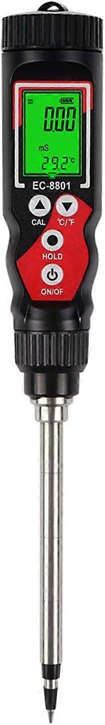 Digital Soil Conductivity Meter with Temperature Display, Compact