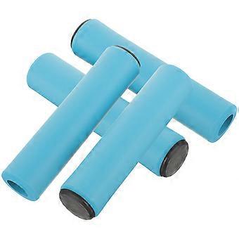 Antislip fietsstuurgrepen van spons, blauw voor bescherming, 2 paar