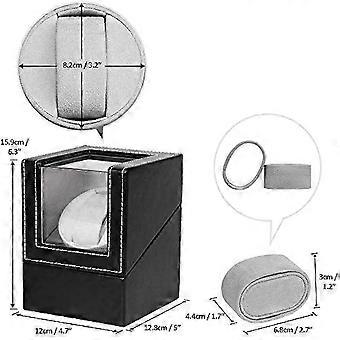 Boyigog Advanced Automatic Watch Winder Box for 1 Wristwatch Waterproof Leather Watches Winding Case Ultra-Quiet Rotation