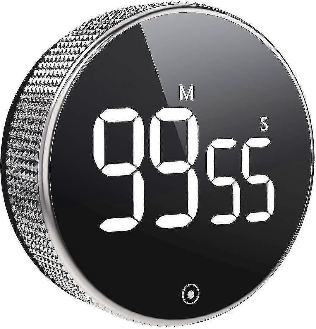 Digital kitchen timer large magnetic led countdown cooking timer with constant light function for cl [MI]