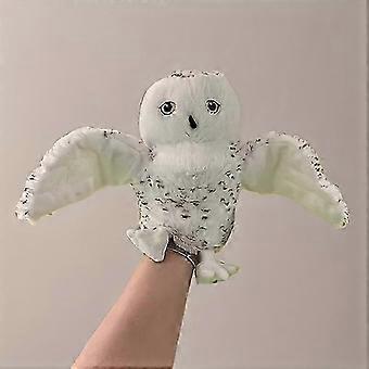 Owl Hand Puppet Plush Toy, 20cm7.8in Animal Cartoon Finger Story Doll, Educational Baby Toy for Family Play & School Performance