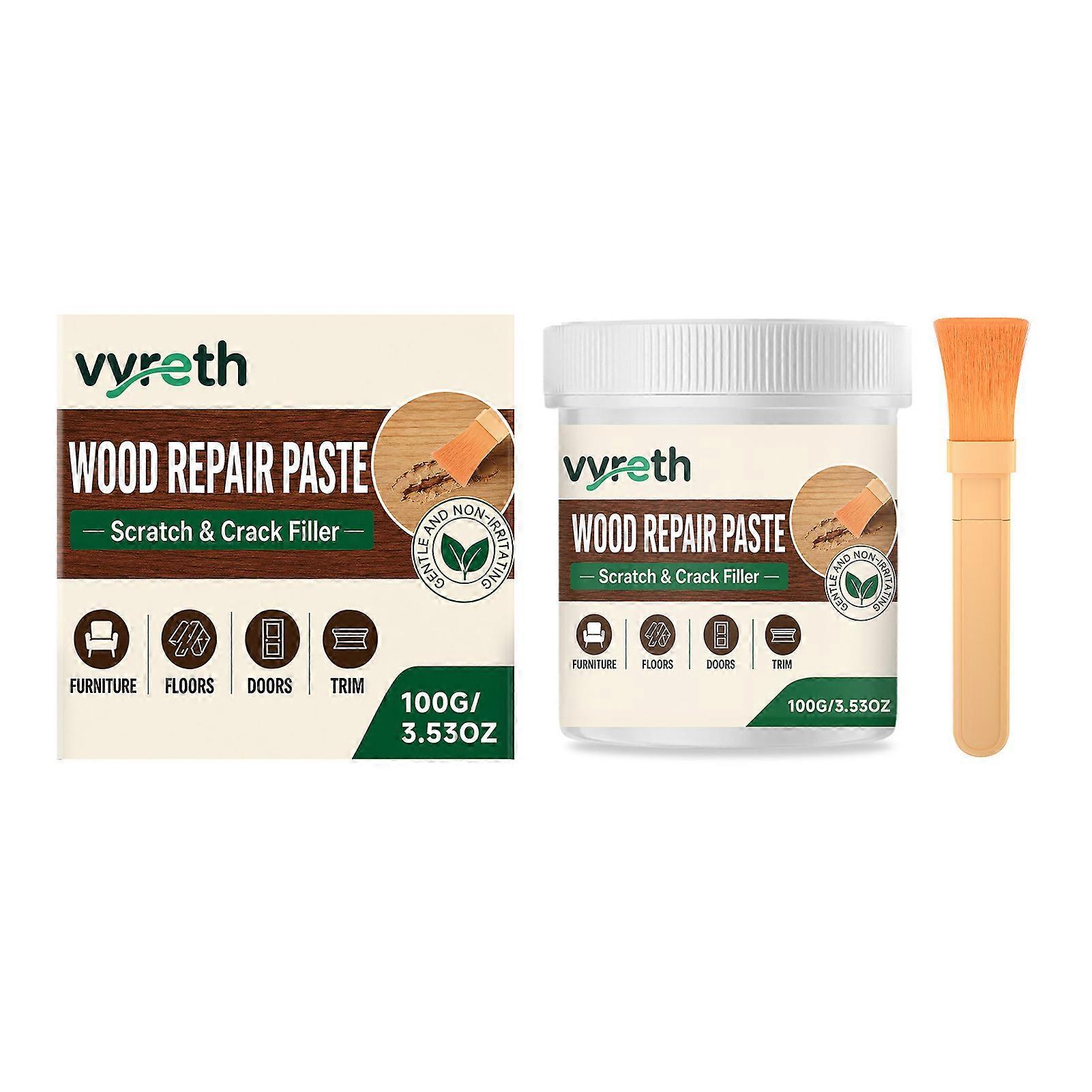 Professional wood grain filler Quick drying, saves time for home projects. Covering hardwood floor gouges