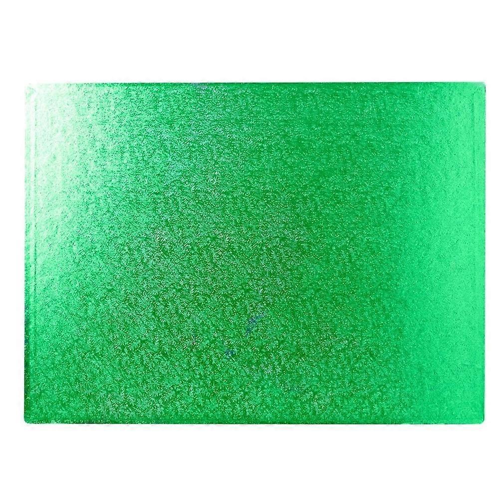 Cake Card: Rectangular Green Cake Card, 14" x 10"