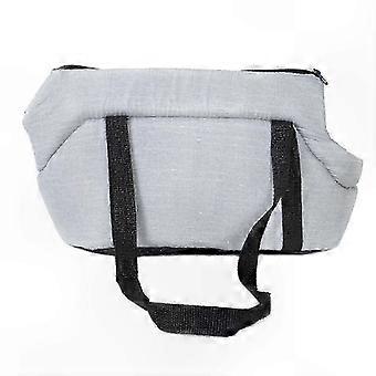 Semi-Enclosed Pet Carrier Bag with Zipper for Cats and Dogs 26-27