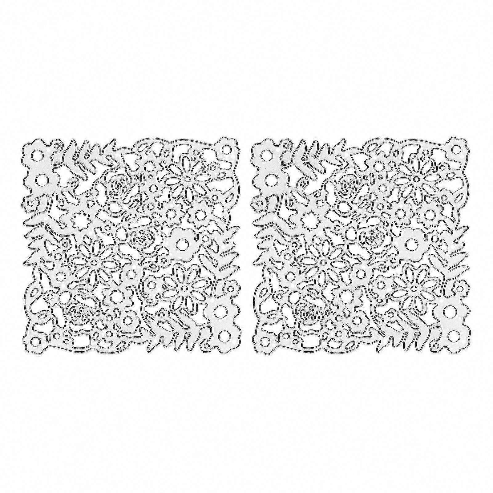 2Pcs Eming Cutting Dies Unique Shape Exquisite Workmanship Strong Durable for Die Cutting Machine