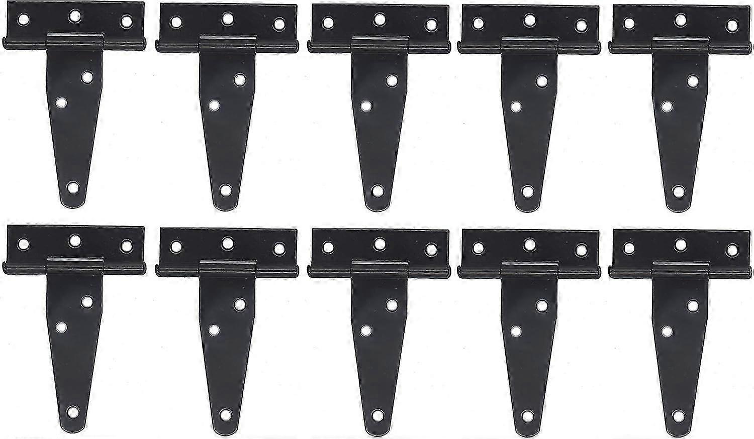 10pcs 3-inch Galvanized T-Shaped Hinge, Triangular Hinge, Triangular Hinge Slotted Bearing Door