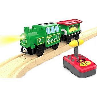Motorized Train for Wooden Track, Remote Control Train with Magnetic Connection, for Toddlers, Compatible with Thom [MI]