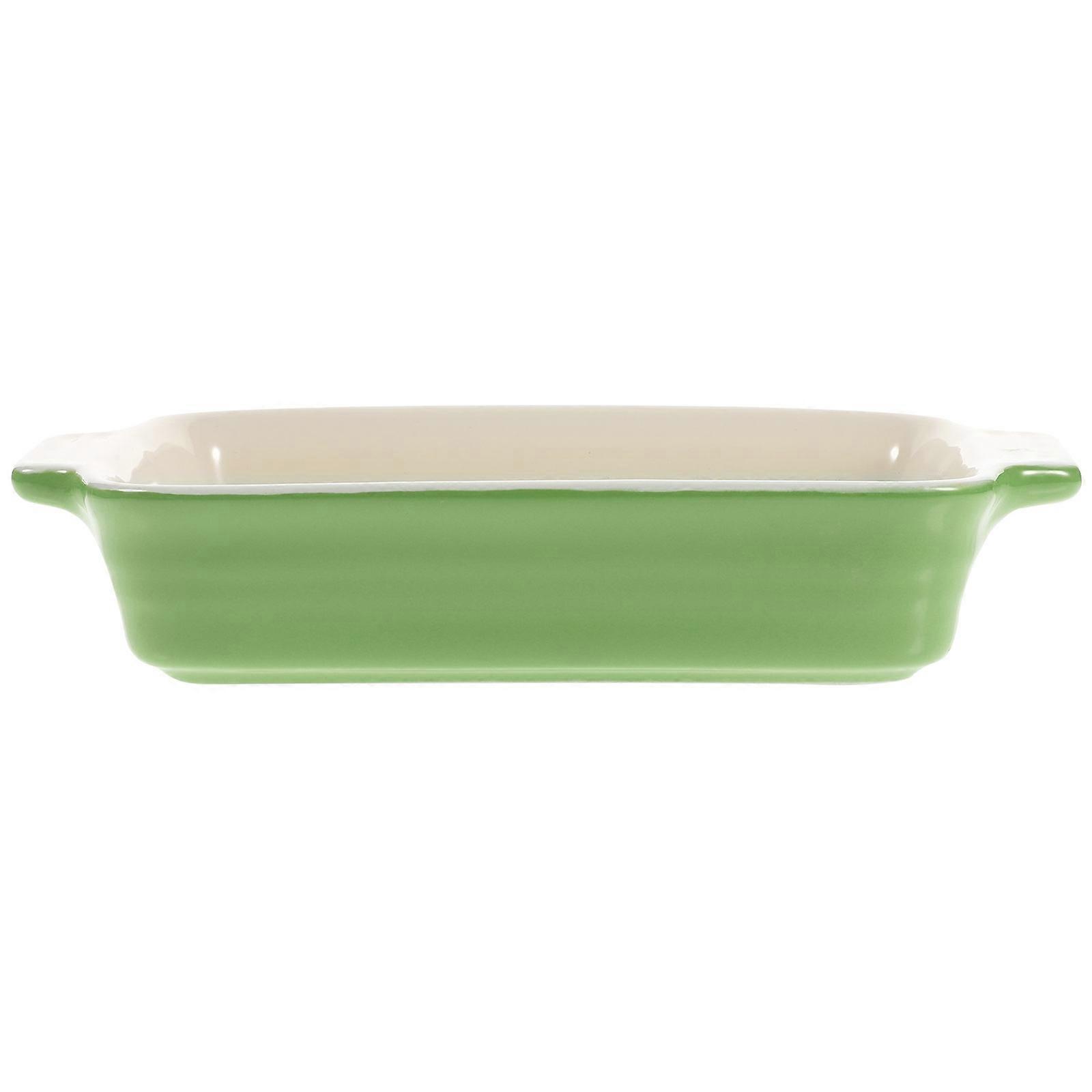 Ceramic Baking Tray for Baking 2Pcs Multipurpose Red Bread Trays