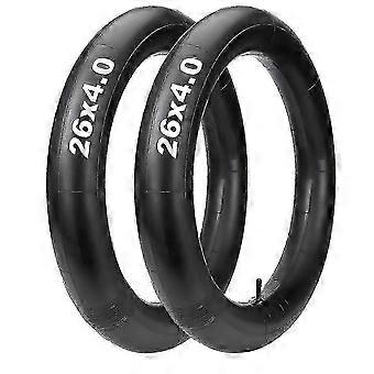 R9 2 Pack 26x4.0 Fat Tire Tube Inner Tube with Schrader Valve Butyl Rubber Bicycle Tubes for Ebike Bicycle Accessories VU
