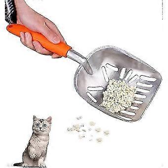 Large cat litter shovel, pet cat litter shovel, metal cat litter shovel, sturdy metal cat litter shovel with s 26-27