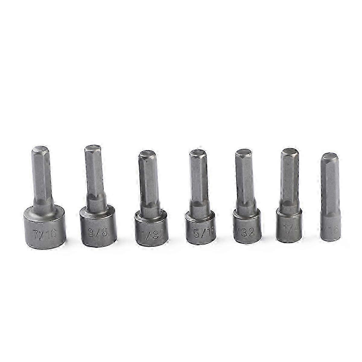 Industrial Machine Tool Socket Nut Socket Set Chrome-Vanadium Steel 14Pcs,x,C