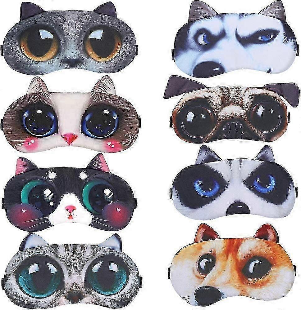 Soft Elastic Sleep Eye Mask Set
