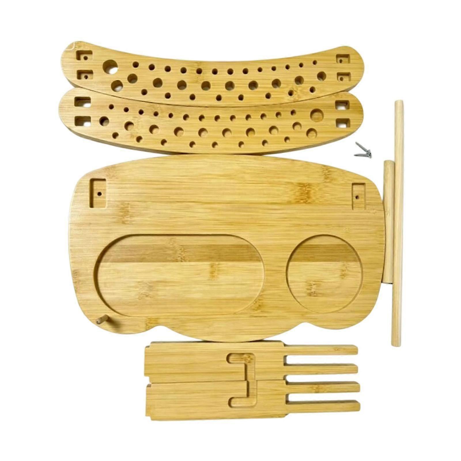 Bamboo Yarn Holder Stand Compact