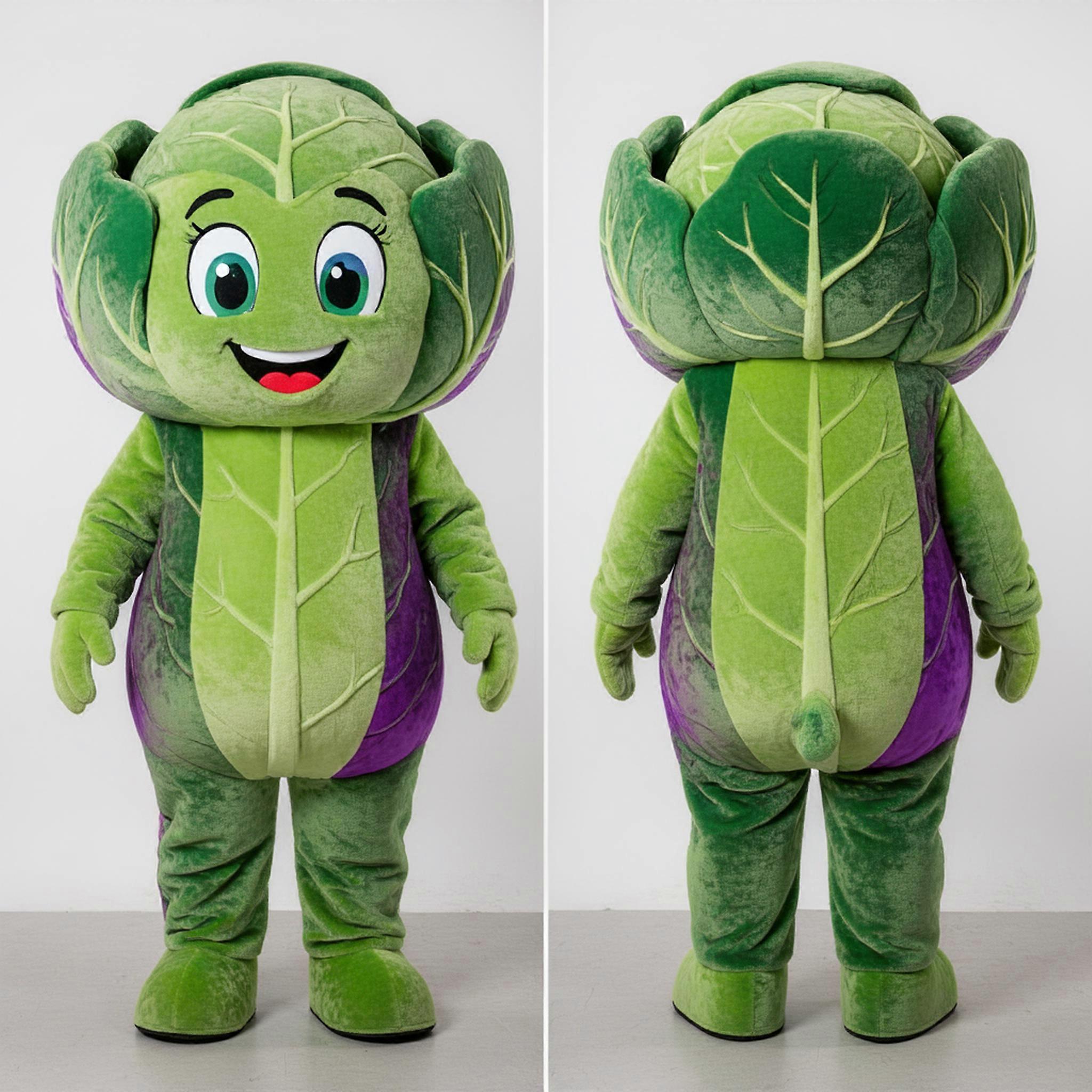 MASTICOT Olive Green Leafy Cabbage Mascot