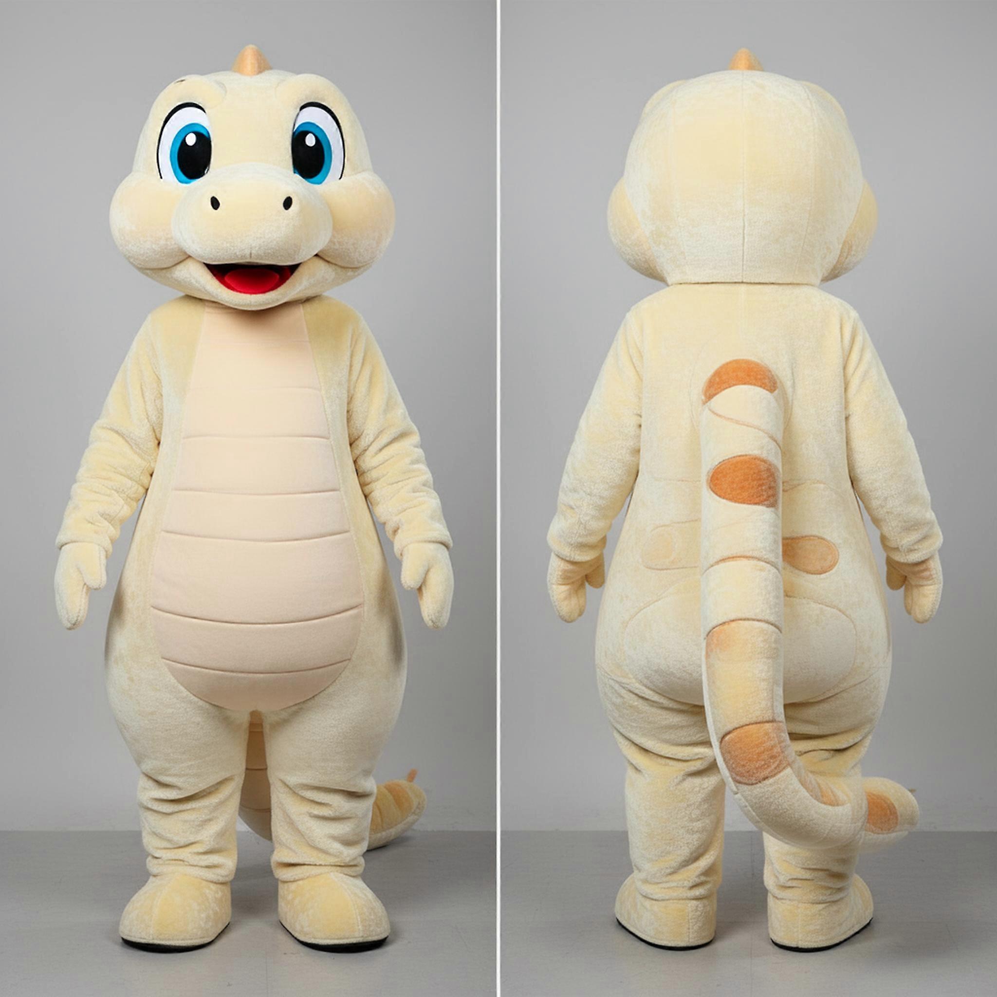 MASTICOT Cream Soft Rounded Snake Mascot