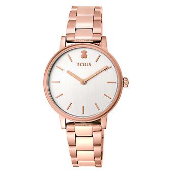 Tous montres rond watch pour Femmes Analog Quartz avec bracelet en acier inoxydable 100350600