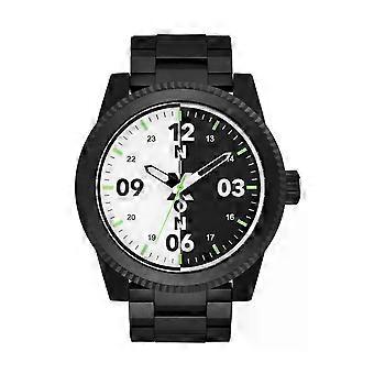 Nixon Corporal Stainless Steel Black / White / Black (A346-2052)