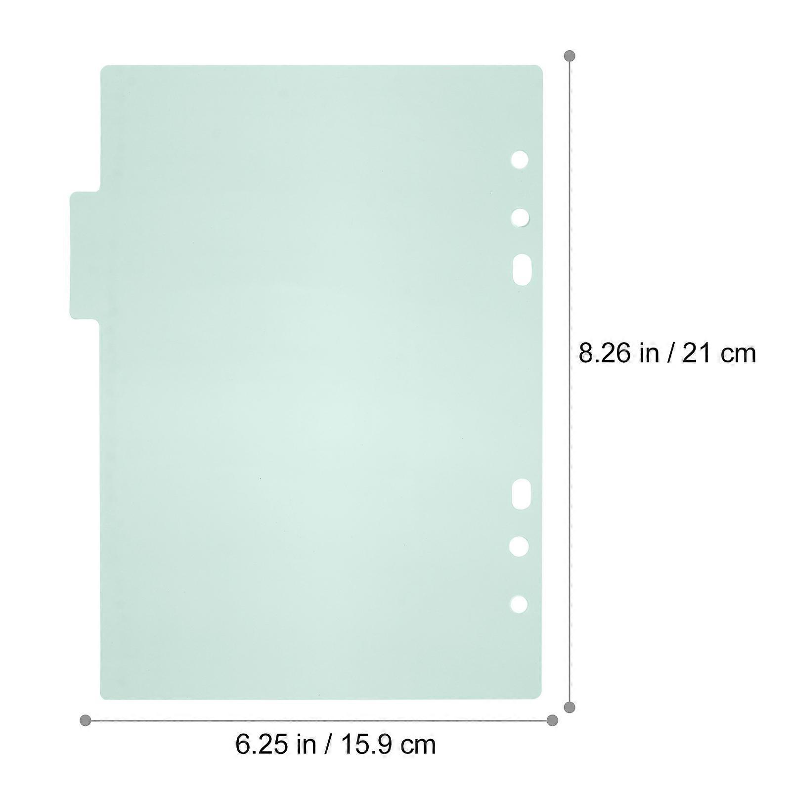 Office Binder Dividers Labels Plastic Tab for Office 10Pcs Multicolor Insertable