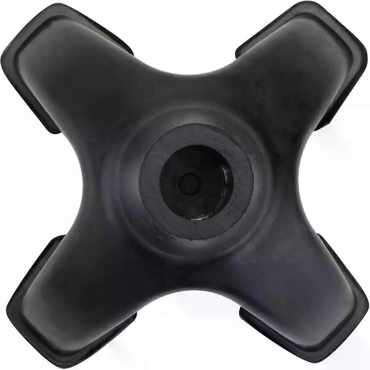 19mm Four Leg Walking Stick Rubber Tips Black Replacement