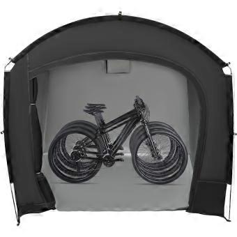 Fietstent, zwart, 220 x 150 x 185 cm, waterdicht en draagbaar voor 1-4 fietsen
