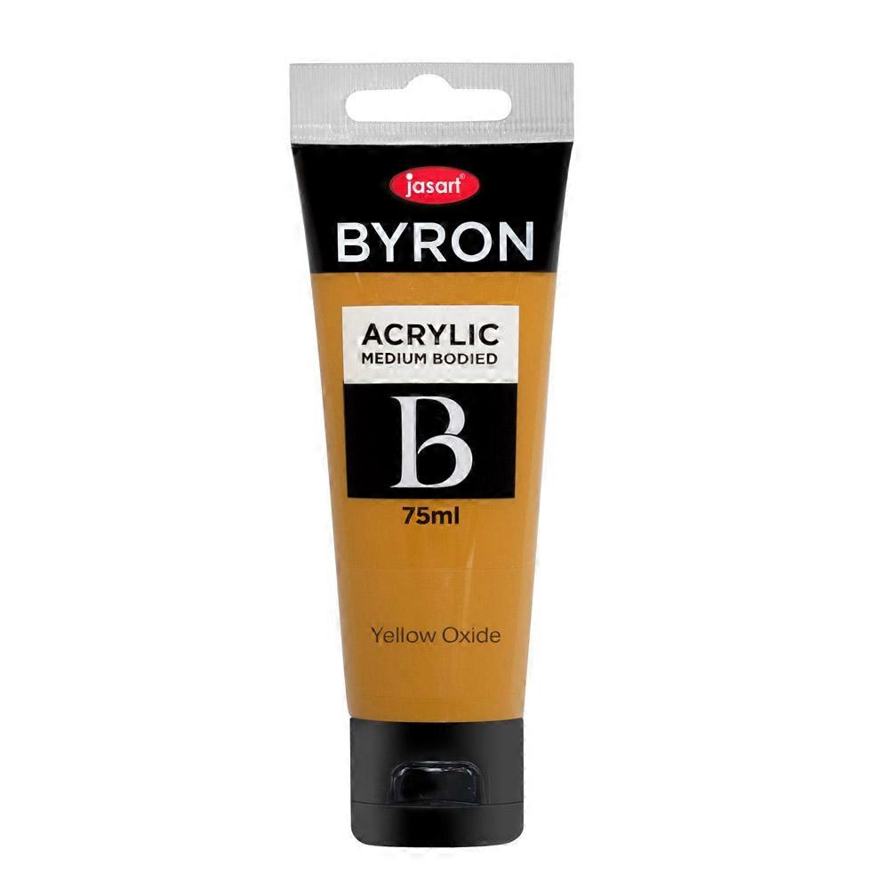 Jasart Byron Acrylic Paint 75mL - Yellow Oxide