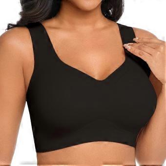 European and American seamless sports large-size vest underwear large chest small comfortable bra cover underwear customization