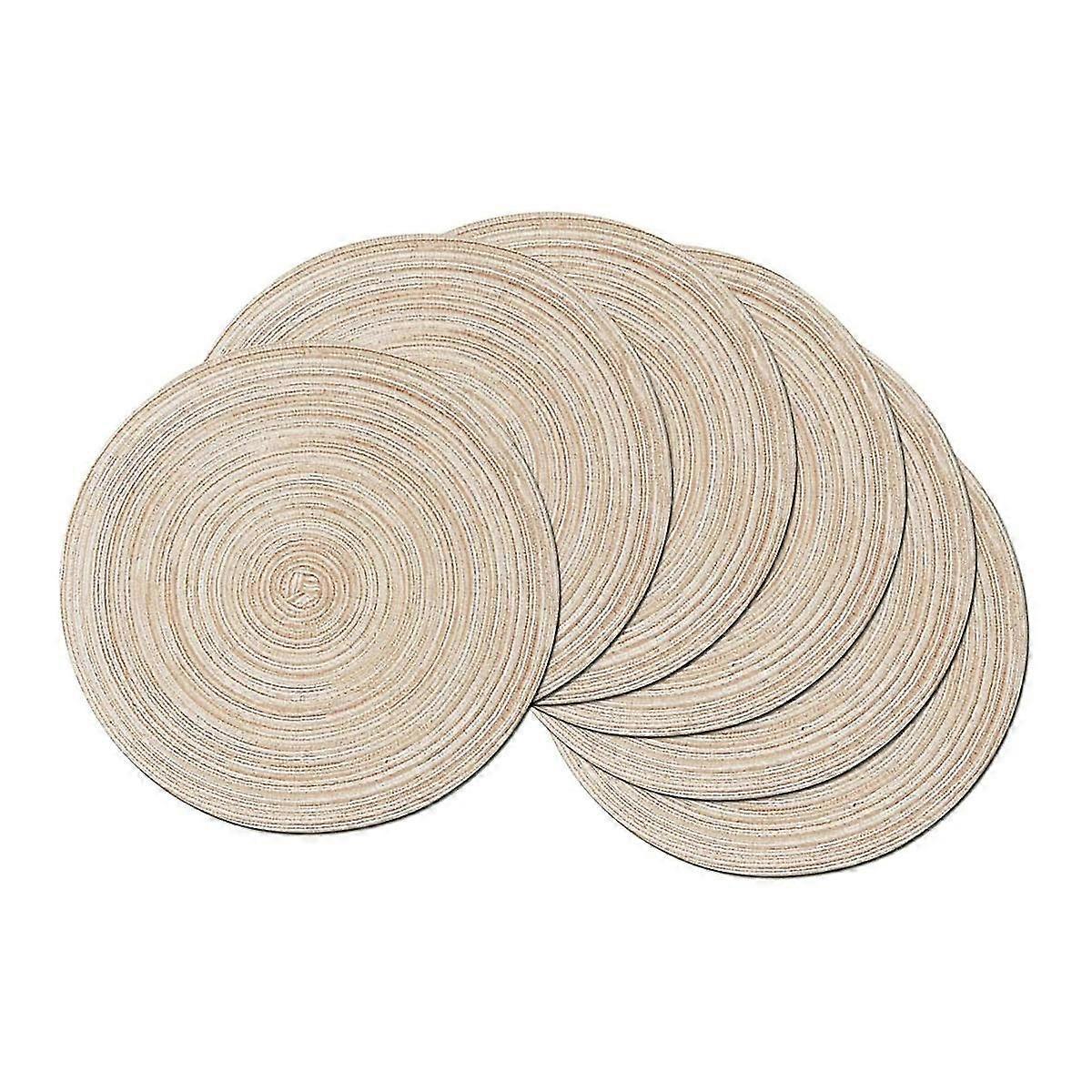 Foldable Washable Round Placemats 15 Inch
