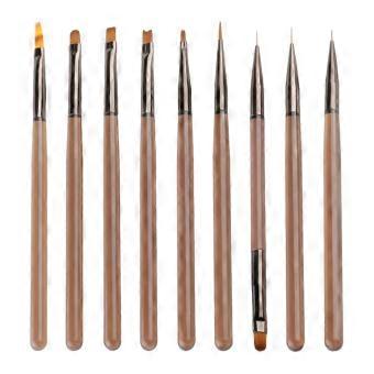 9-Pc Acrylic Nail Art Brush Set