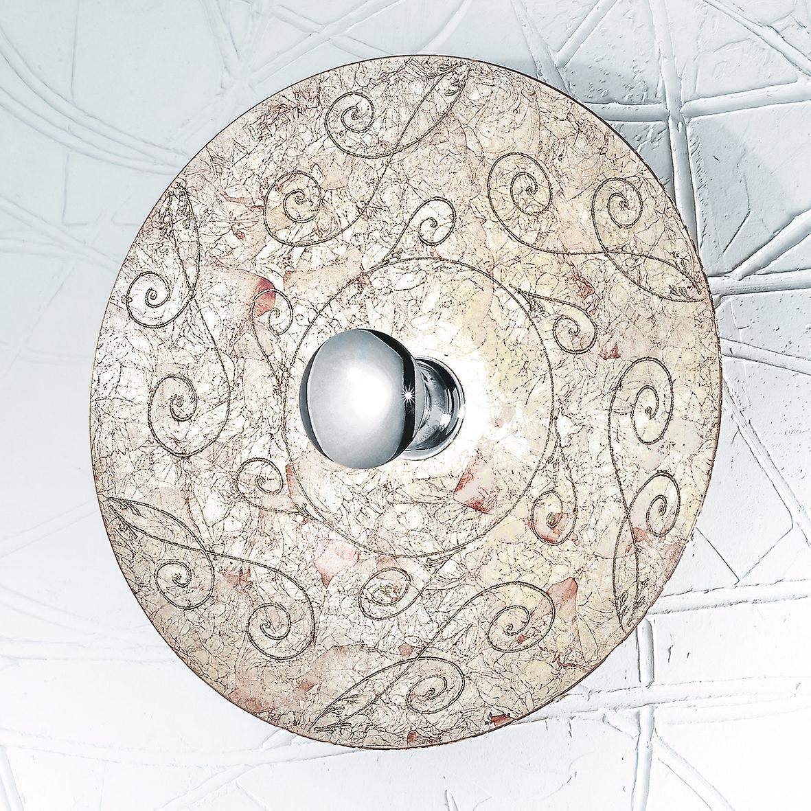 Luna Glass Wall Lamp Chrome