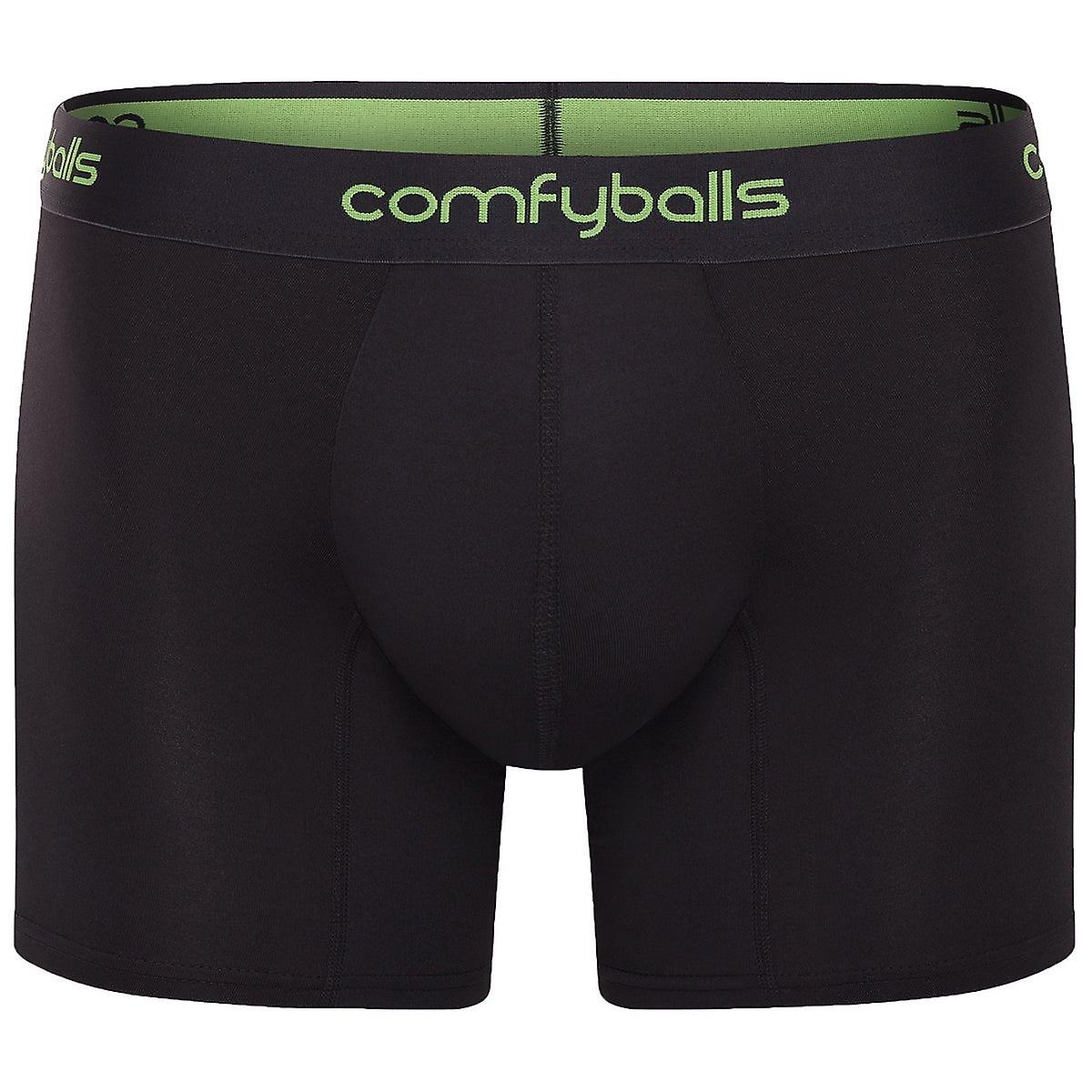 Comfyballs Performance Long Boxer - Charcoal/Viper Green