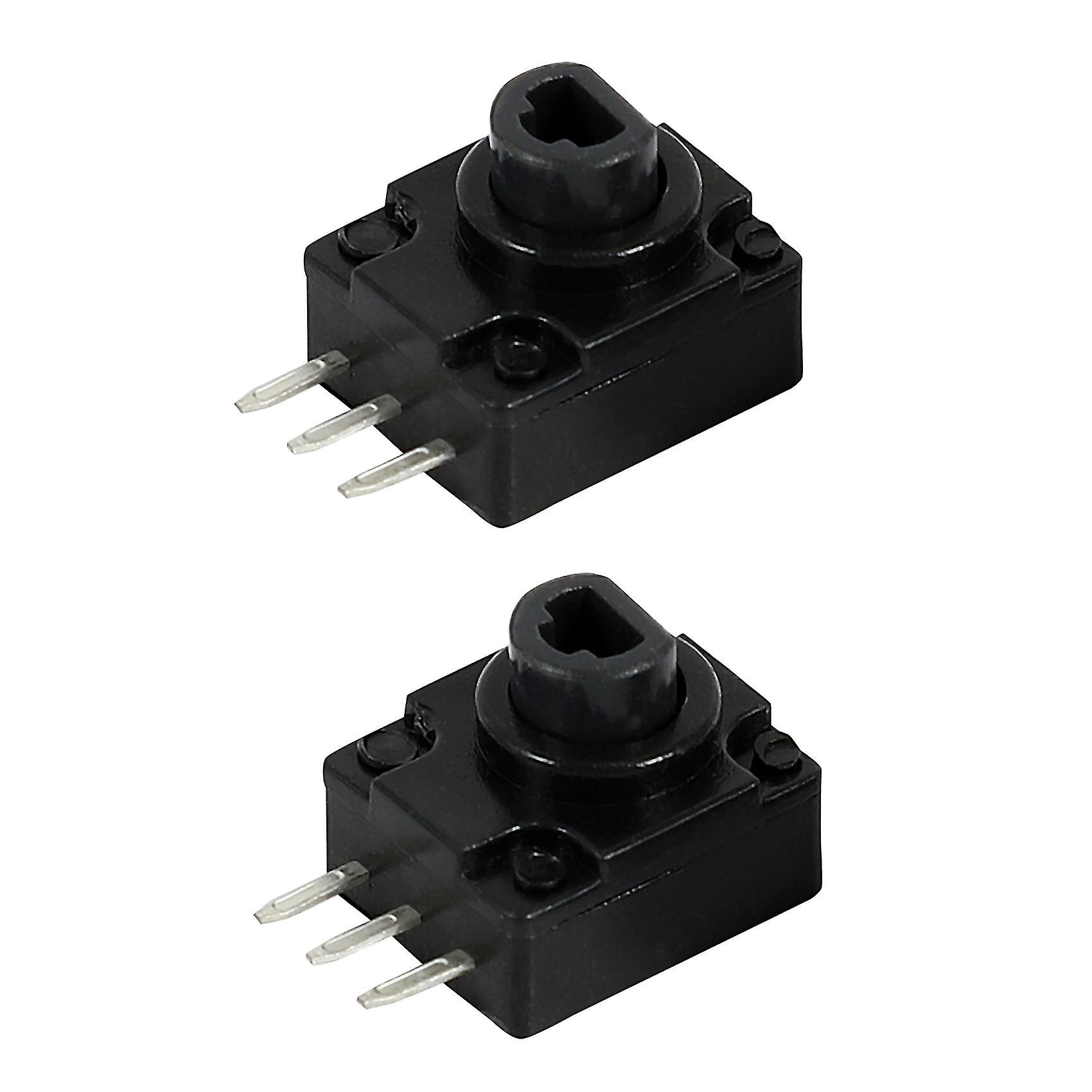 1 Set 2pcs Black Replacement Repair Parts /rt Button Keypad For