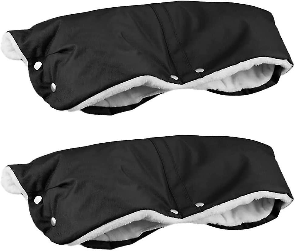 2pcs Stroller Hand Muff, Stroller Hand Warmer Gloves Hand Muff, Universal Extra Thick Warm Pram Hand Muffs