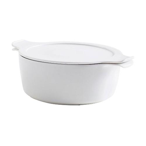White porcelain pot set 24cm + lid (2g) 1 unit