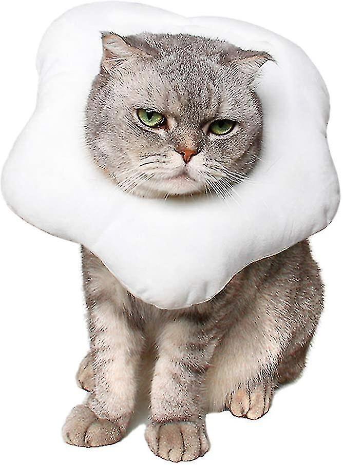 Adjustable Cat E collar Cute Toast Neck Cone After Surgery Wound Healing Protective Cone Bread Surge