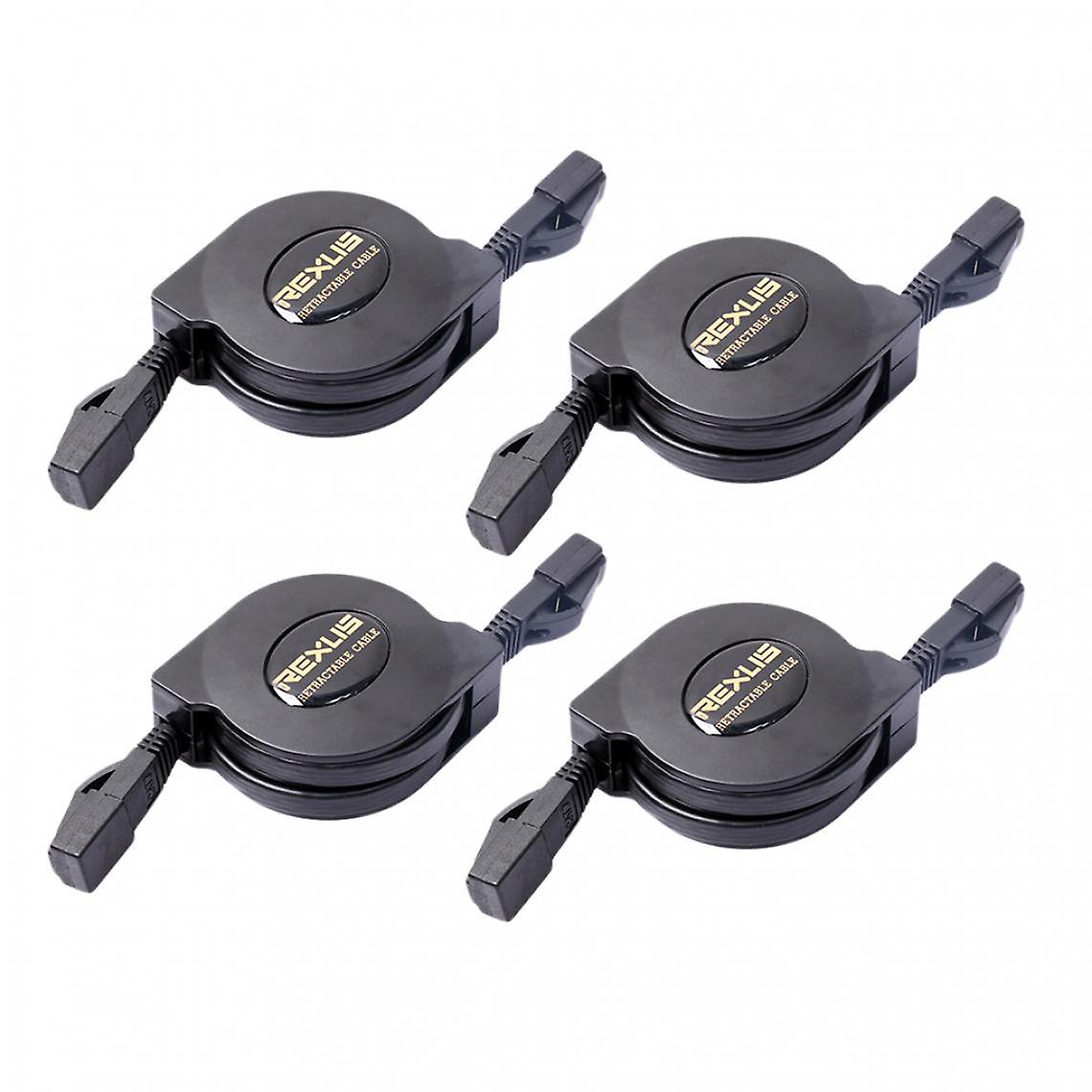 4x Cat6 Rj-45 Ultra-thin Cable Ethernet Patch Internet Lan Network Cable 2m