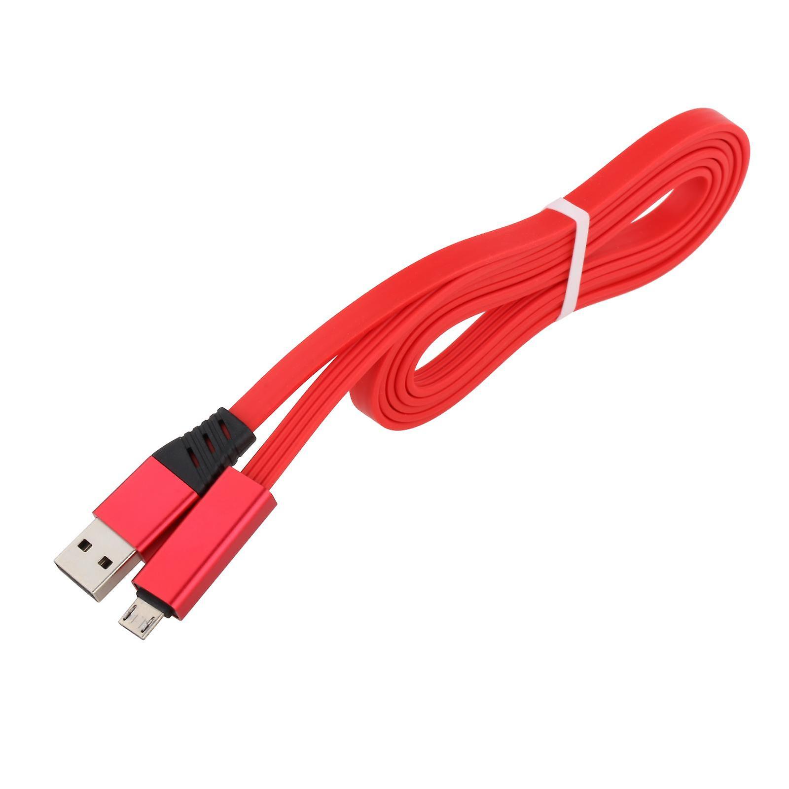 Reusable USB Date Cable 1.5m Recycling Data Sync Cord Micro USB Red