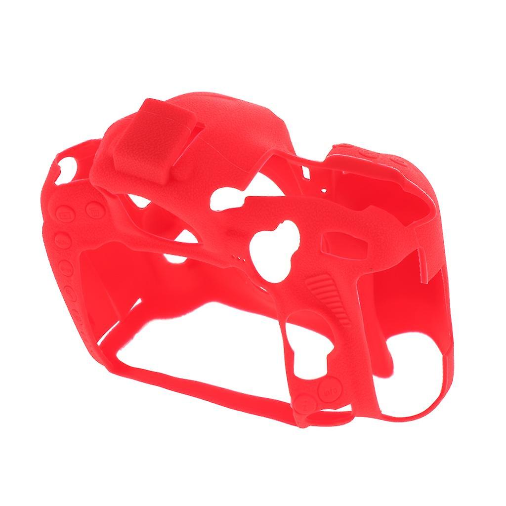 Silicone Protective Housing Camera Shell Cover for Nikon D500 Camera. Red
