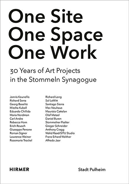 One Site. One Space. One Work by Hirmer Verlag Hardback Book