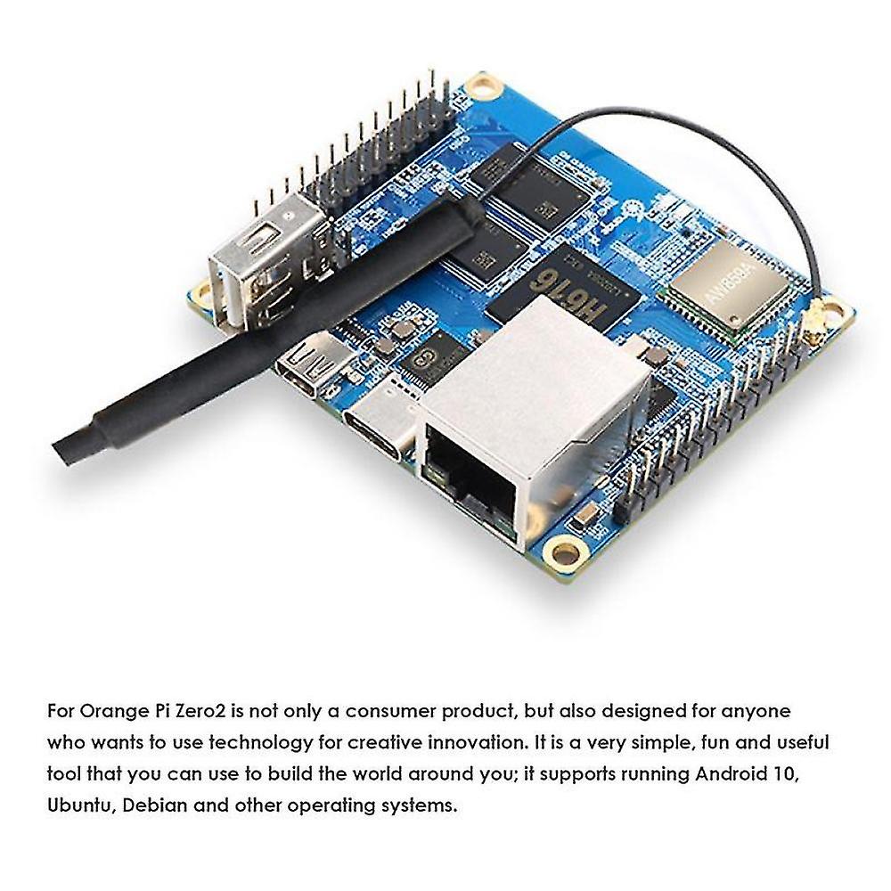For Orange Pi Zero 2 Development Board H616 -a53 Core Development Board With Shell+power Adapter Us