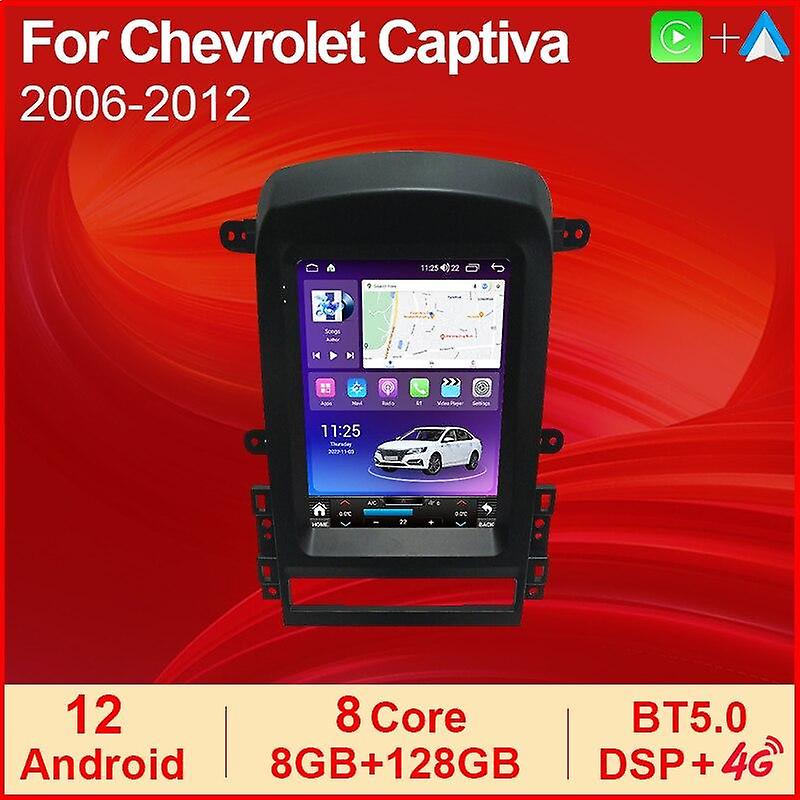 For Tesla Car Radio Android for Chevrolet Captiva 2006-2012 DSP Carplay WIFI Car Multimedia
