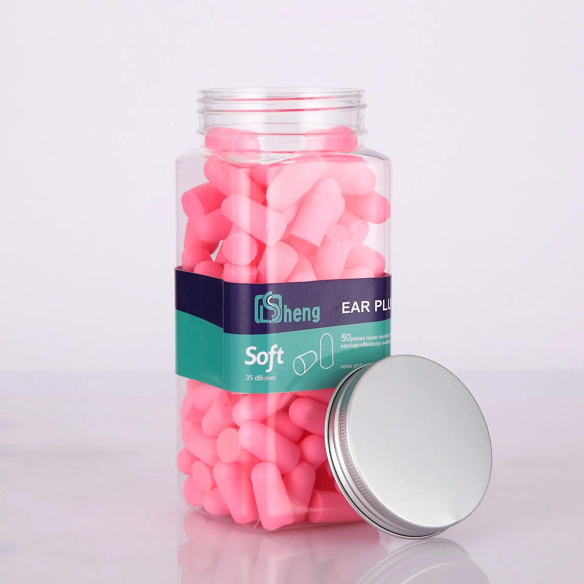 50 Pcs Earplugs Noise Reduction Protection Sound Insulation Foam Soft Sleep Cancelling Anti Bruit Earplug Sleeping Ear Plugs