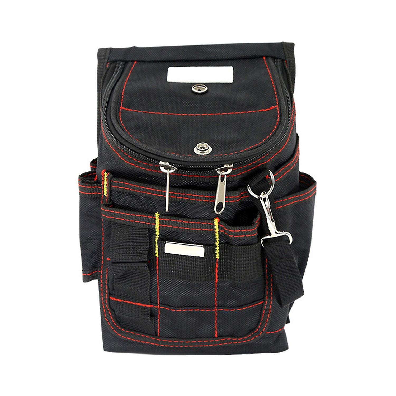 Tool Bag Multiple Pockets Smooth Zipper Side Hook Anti-scratch Strong Load Bearing Waterproof Wrench