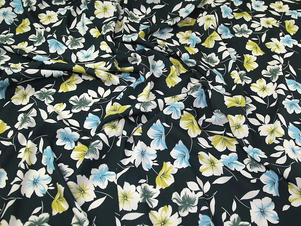 John Kaldor Hermione Crepe Fabric Green - per metre