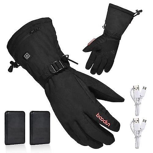 Climbing Gloves Electric Heated Gloves With Rechargeable Battery Thermal Gloves Hand Warmer Winter Gloves With 3 Levels Temperature